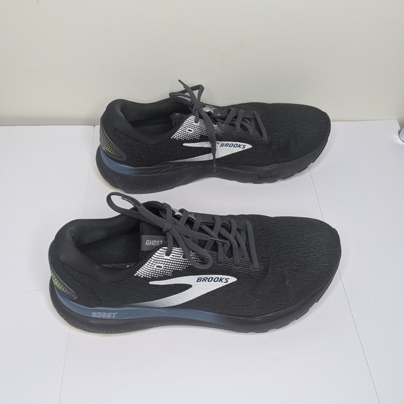Brooks Ghost Black Running Shoes 11.5 - Picture 2 of 8